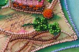 Bead Embroidery Kit Mini Bead embroidery kit Letter of happiness