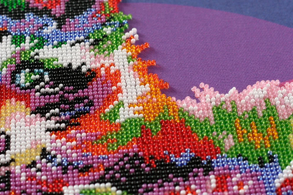 Bead Embroidery Kit Main Bead Embroidery Kit Raccoons