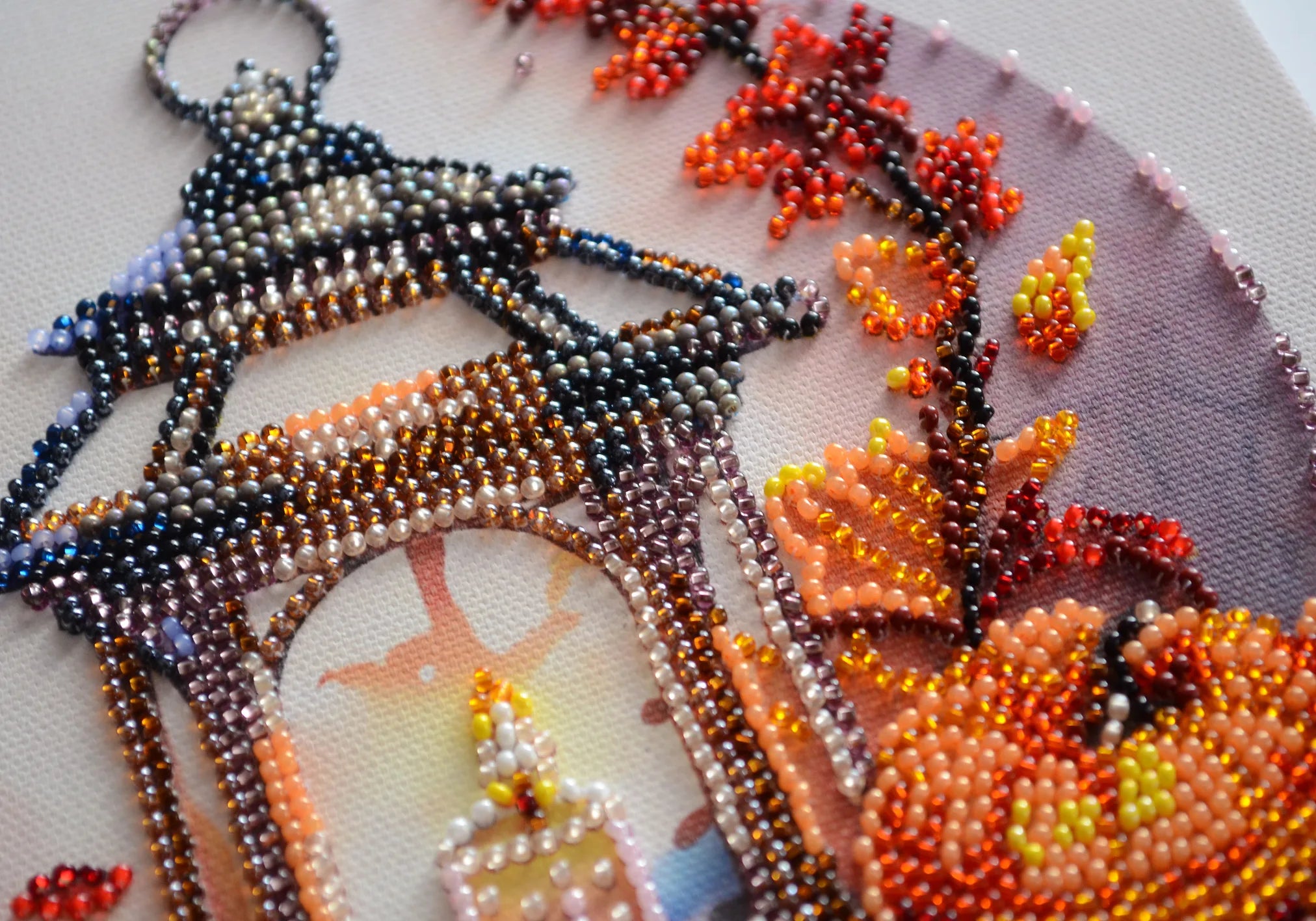 Bead Embroidery Kit Mid-sized bead embroidery kit Autumn light