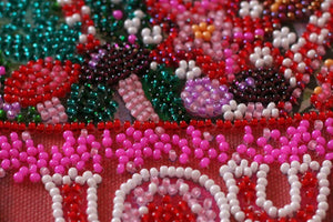 Bead Embroidery Kit Mini Bead embroidery kit Festive tea party