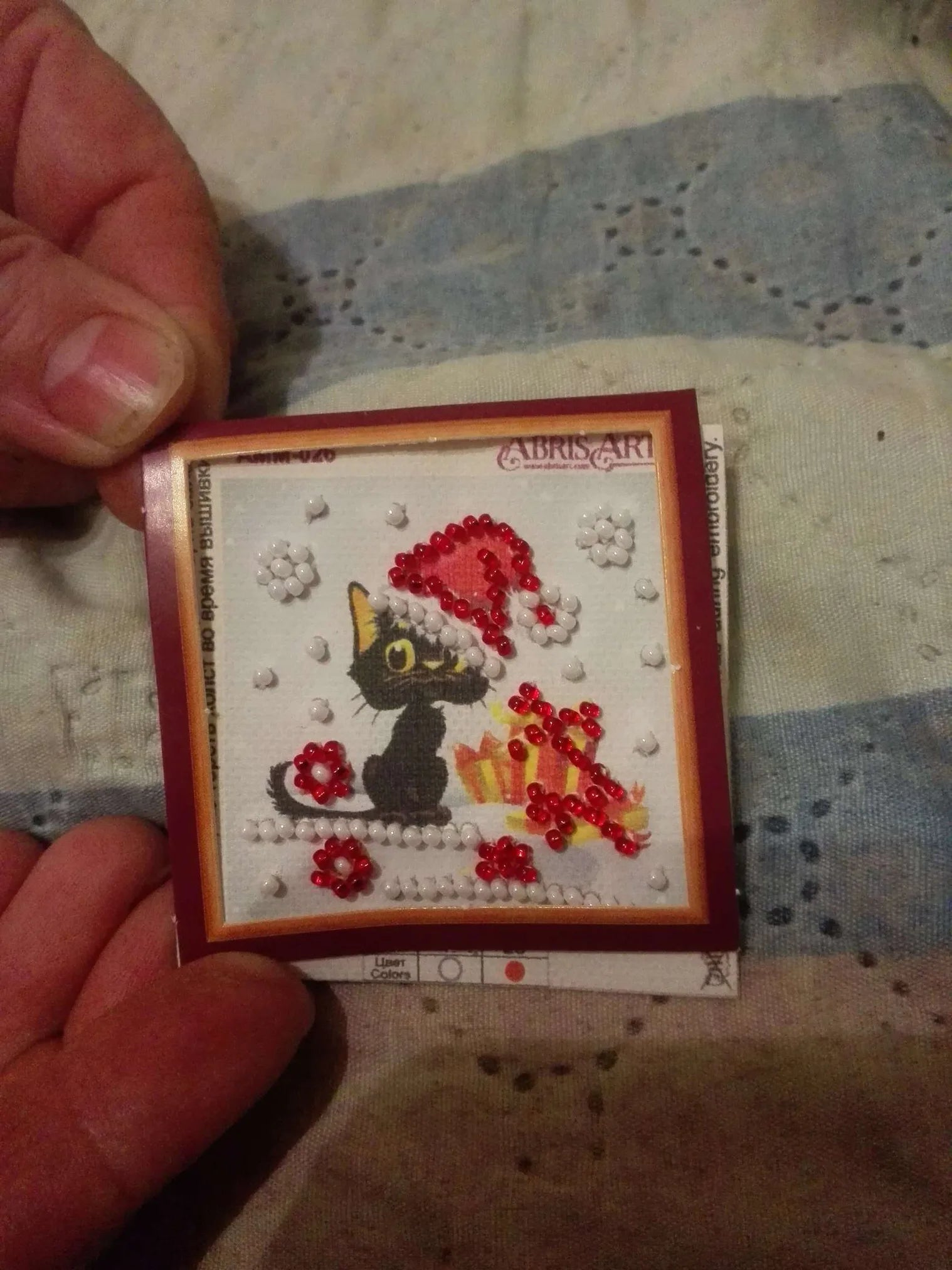 Magnets Bead Embroidery Kit Mini Magnets Bead embroidery kit New Year coming
