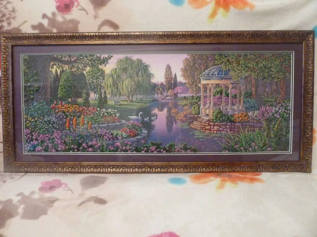 Bead Embroidery Kit Main Bead Embroidery Kit By the pond
