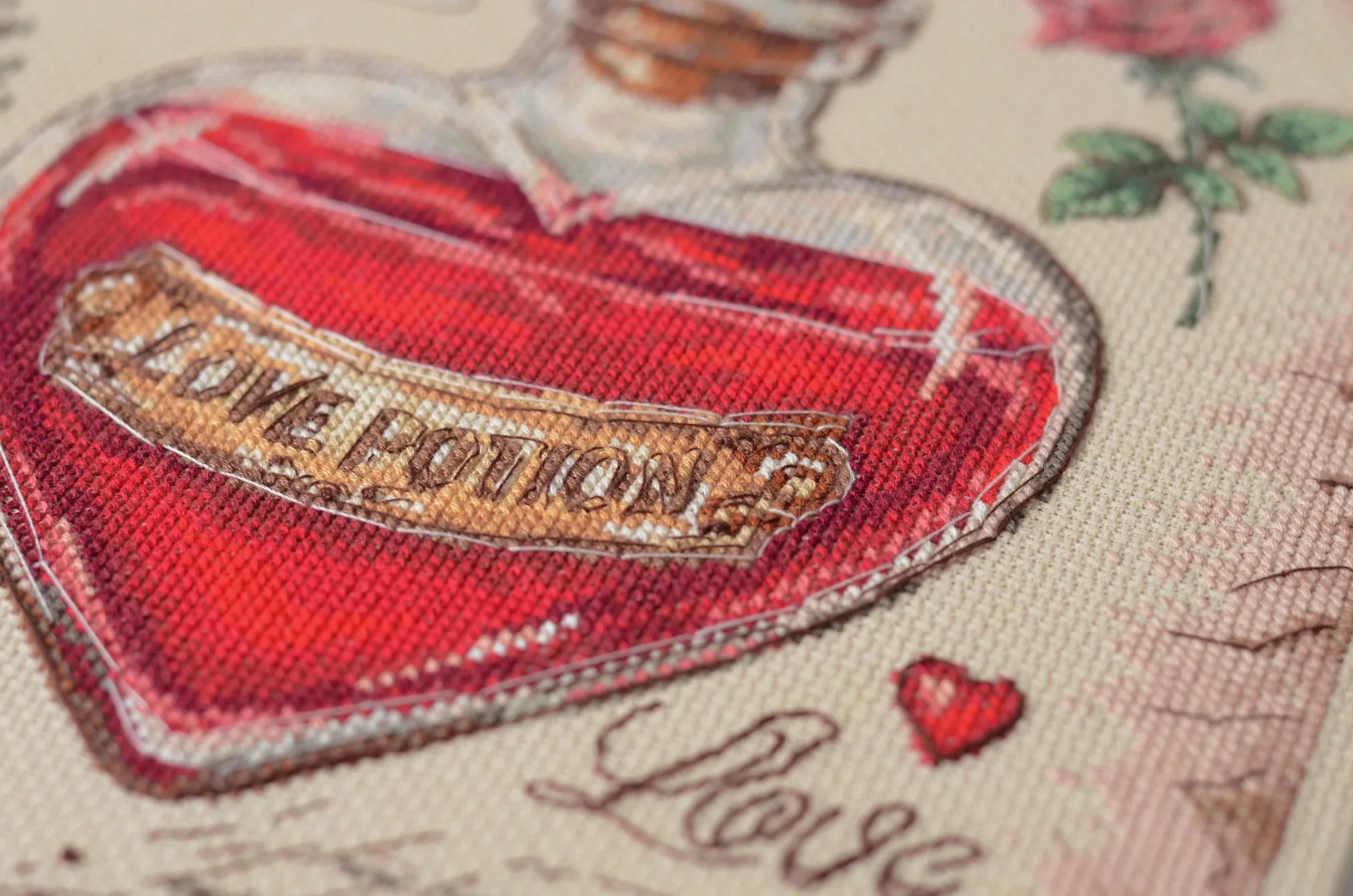 Cross Stitch Kit Cross-stitch kits Recipe for love