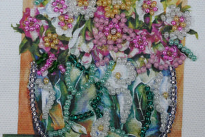 Postcards Bead Embroidery Kit Flowers – 2