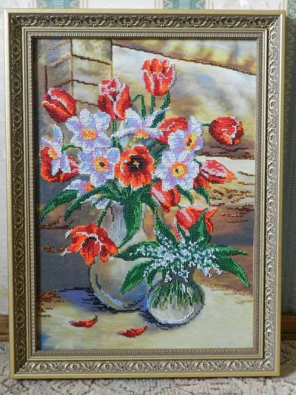 Bead Embroidery Kit Main Bead Embroidery Kit Breath of Spring