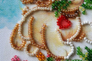 Bead Embroidery Kit Mini Bead embroidery kit In to the happiness