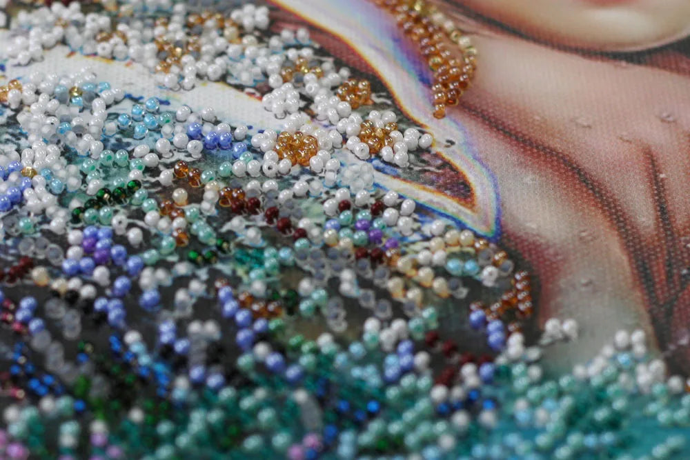 Bead Embroidery Kit Main Bead Embroidery Kit Mermaid