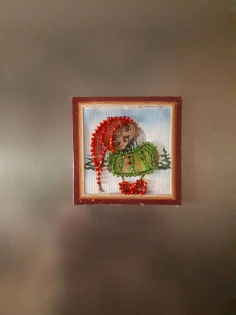 Magnets Bead Embroidery Kit Mini Magnets Bead embroidery kit Owl – 2