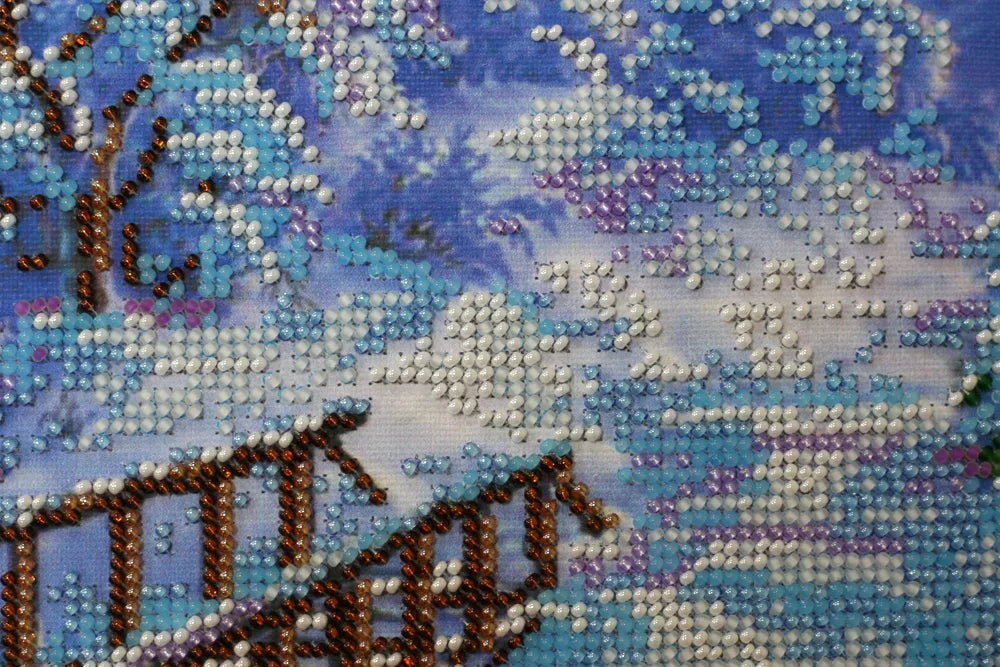Bead Embroidery Kit Main Bead Embroidery Kit Winter morning