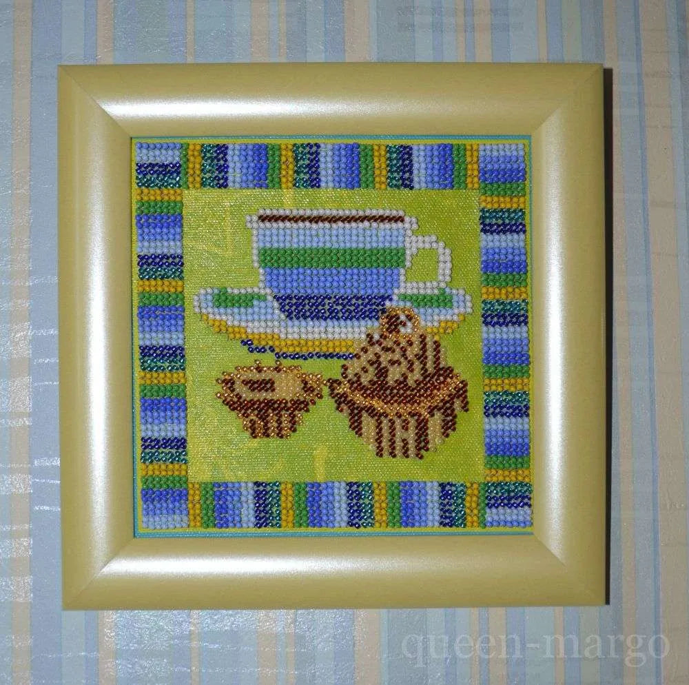 Bead Embroidery Kit Main Bead Embroidery Kit Hot chocolate