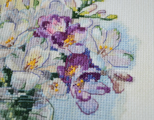 Cross Stitch Kit Cross-stitch kits The first bouquet