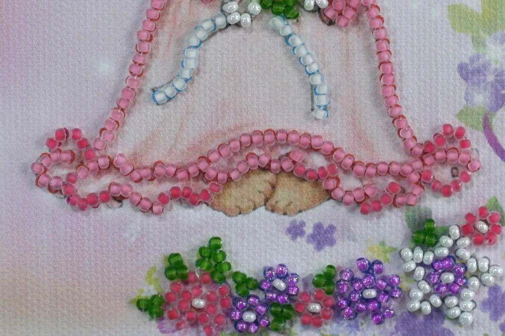 Postcards Bead Embroidery Kit Postcard Bead embroidery kit Lovely angel