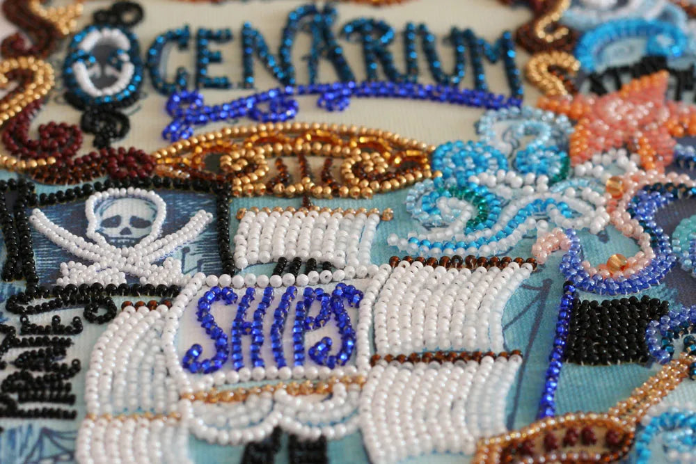 Bead Embroidery Kit Main Bead Embroidery Kit Secrets of the ocean