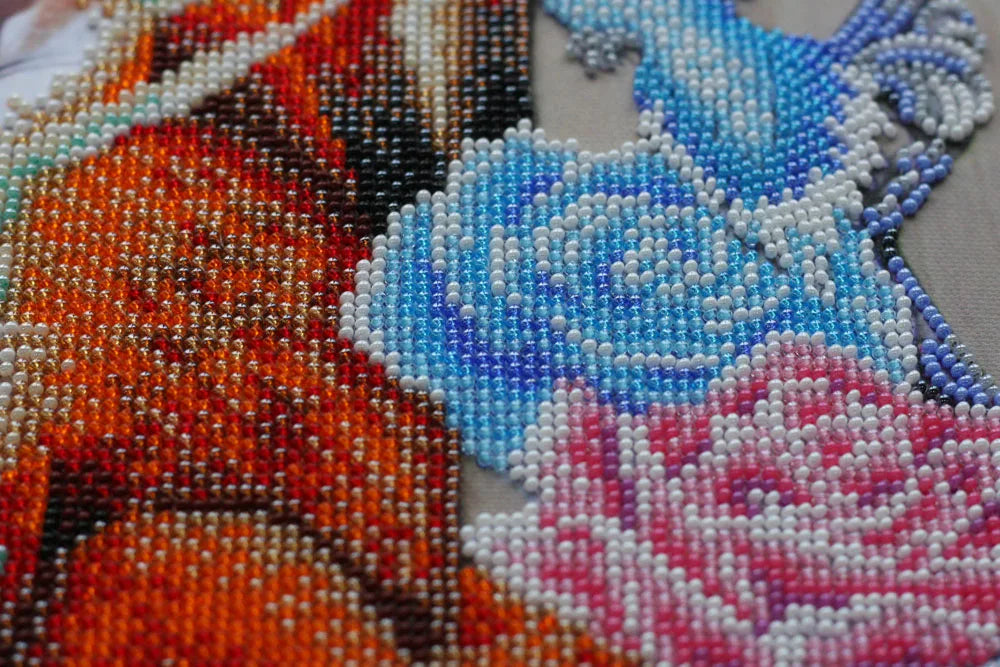 Bead Embroidery Kit Main Bead Embroidery Kit Foxy holiday