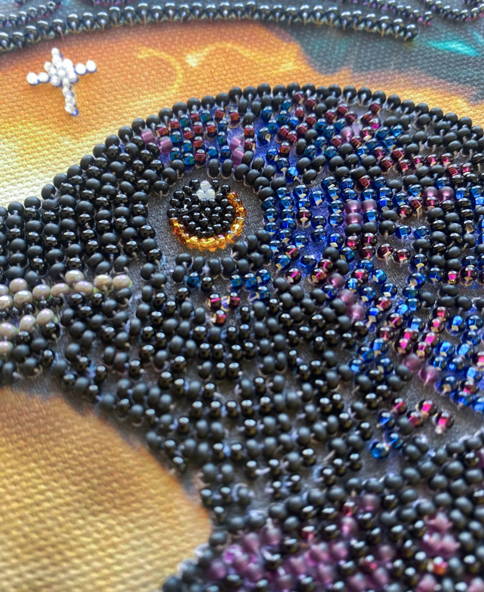 Bead Embroidery Kit Main Bead Embroidery Kit Black raven