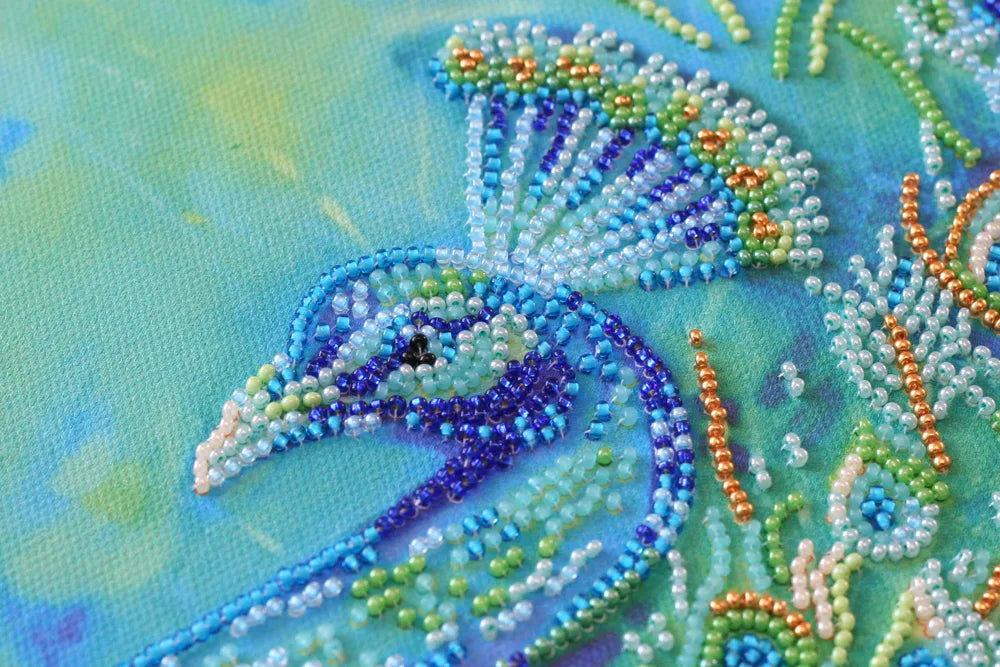 Bead Embroidery Kit Main Bead Embroidery Kit Royal peacock