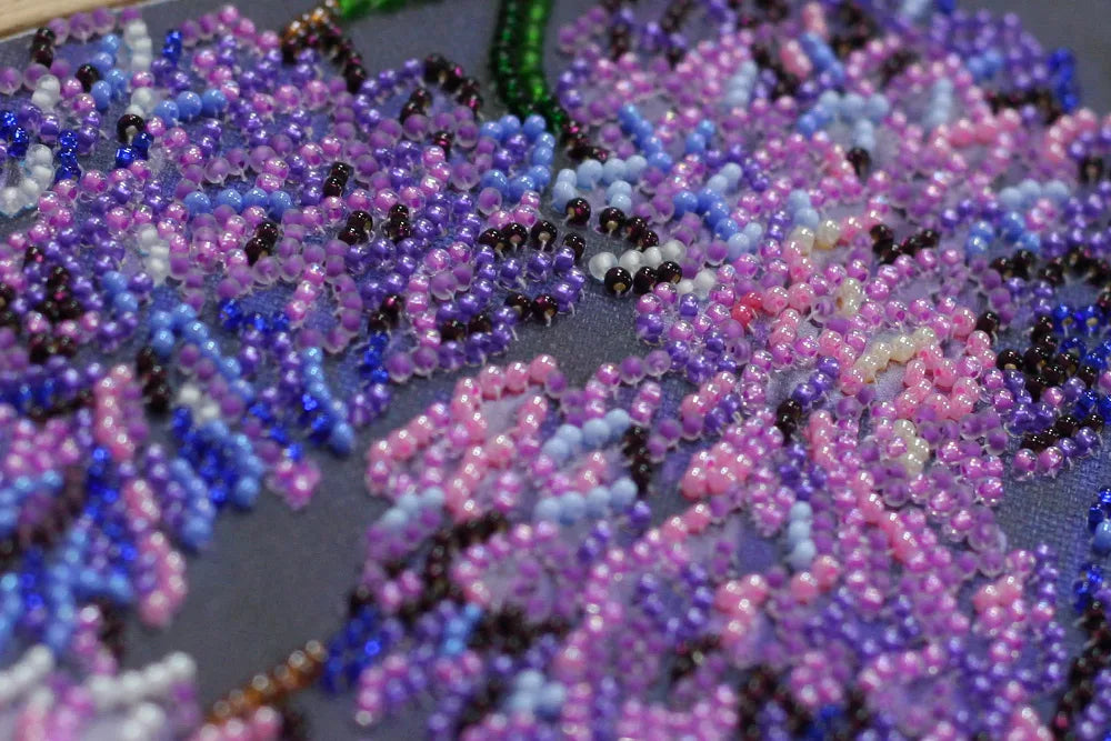 Bead Embroidery Kit Main Bead Embroidery Kit Wisteria