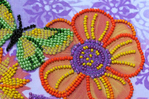 Bead Embroidery Kit Mini Bead embroidery kit Amazing flowers