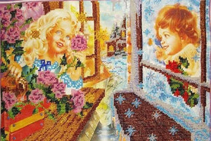 Bead Embroidery Kit Main Bead Embroidery Kit Kay and Gerda