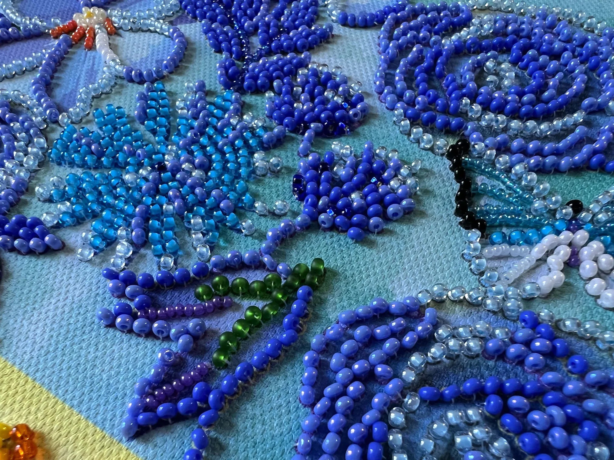 Bead Embroidery Kit Main Bead Embroidery Kit Blooming earth