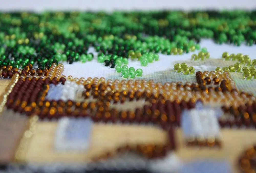 Bead Embroidery Kit Main Bead Embroidery Kit Sunday picnic