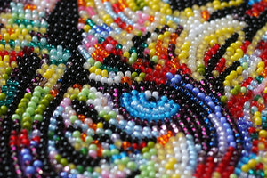 Bead Embroidery Kit Main Bead Embroidery Kit Colored tigers