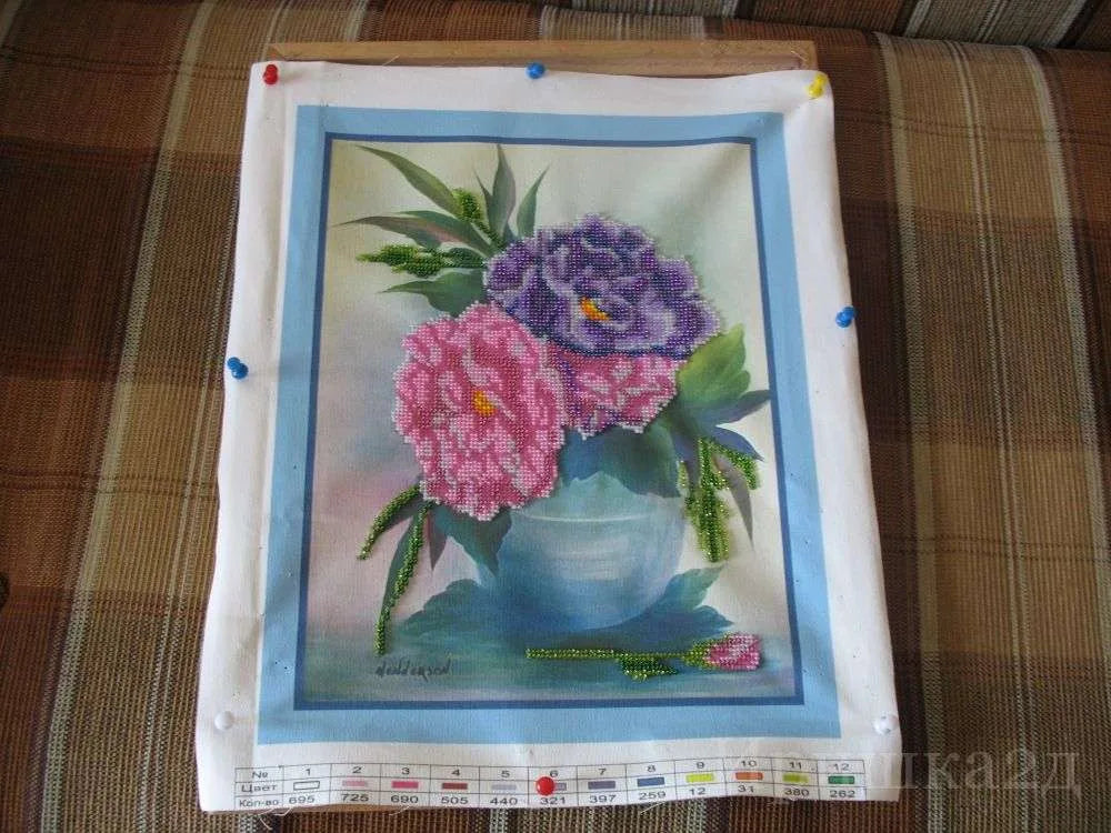 Bead Embroidery Kit Main Bead Embroidery Kit Peonis
