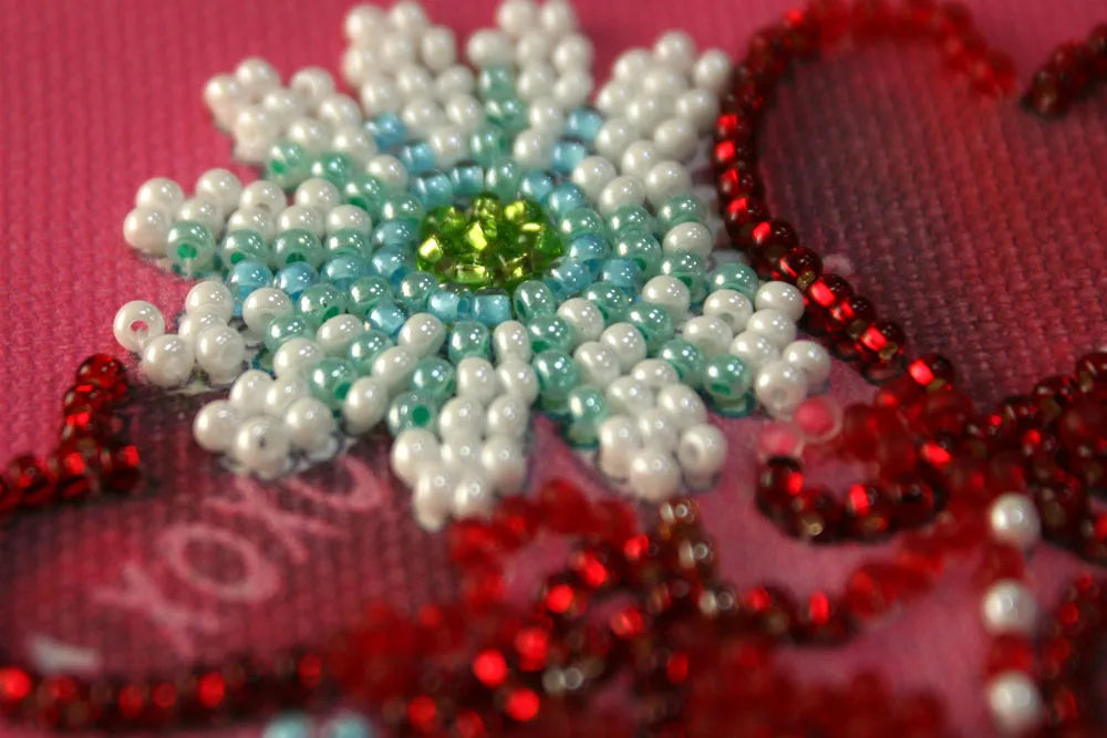 Pennant Bead Embroidery Kit Pennant-kit Bead Embroidery Stay with me