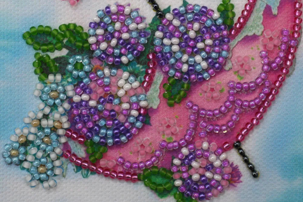 Postcards Bead Embroidery Kit Postcard Bead embroidery kit Flowers are in the umbrella