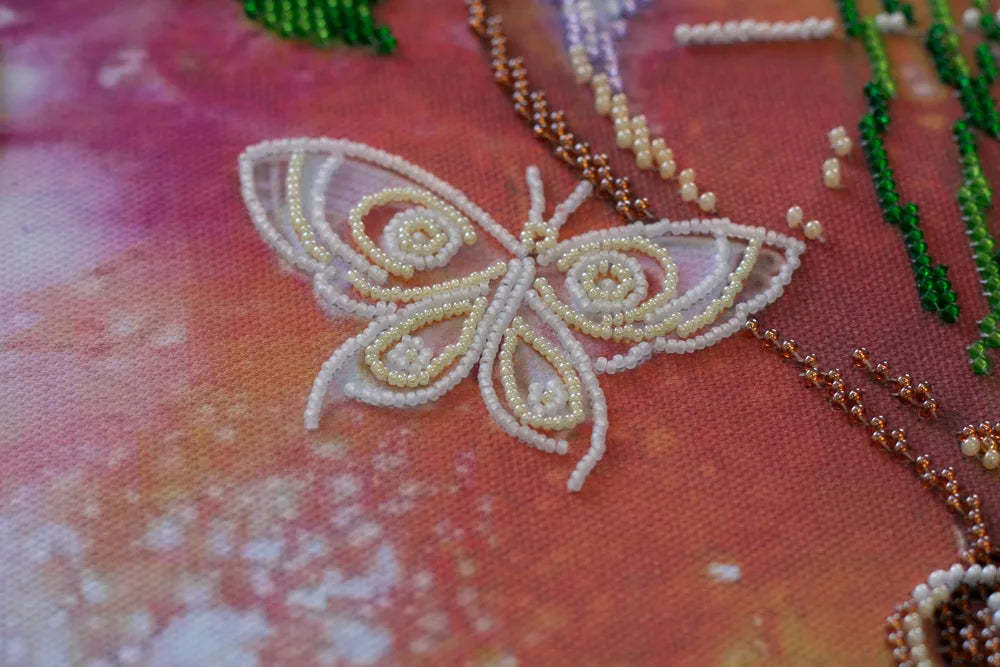 Bead Embroidery Kit Main Bead Embroidery Kit Lilac still life