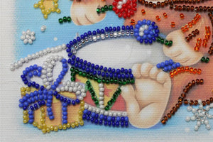 Bead Embroidery Kit Mini Bead embroidery kit Drummer-girl