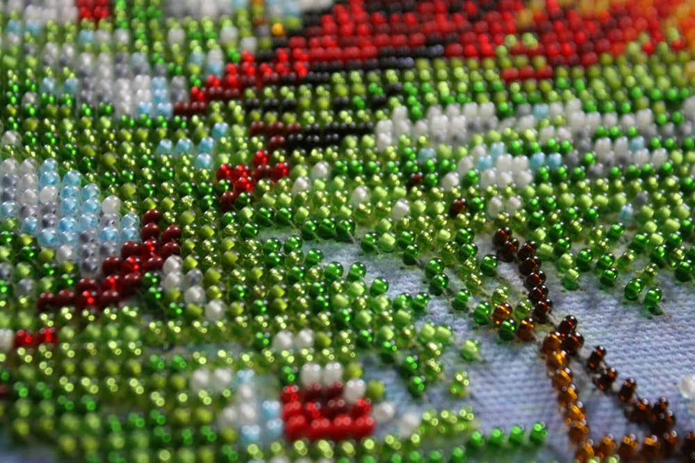 Bead Embroidery Kit Main Bead Embroidery Kit January bitter cold