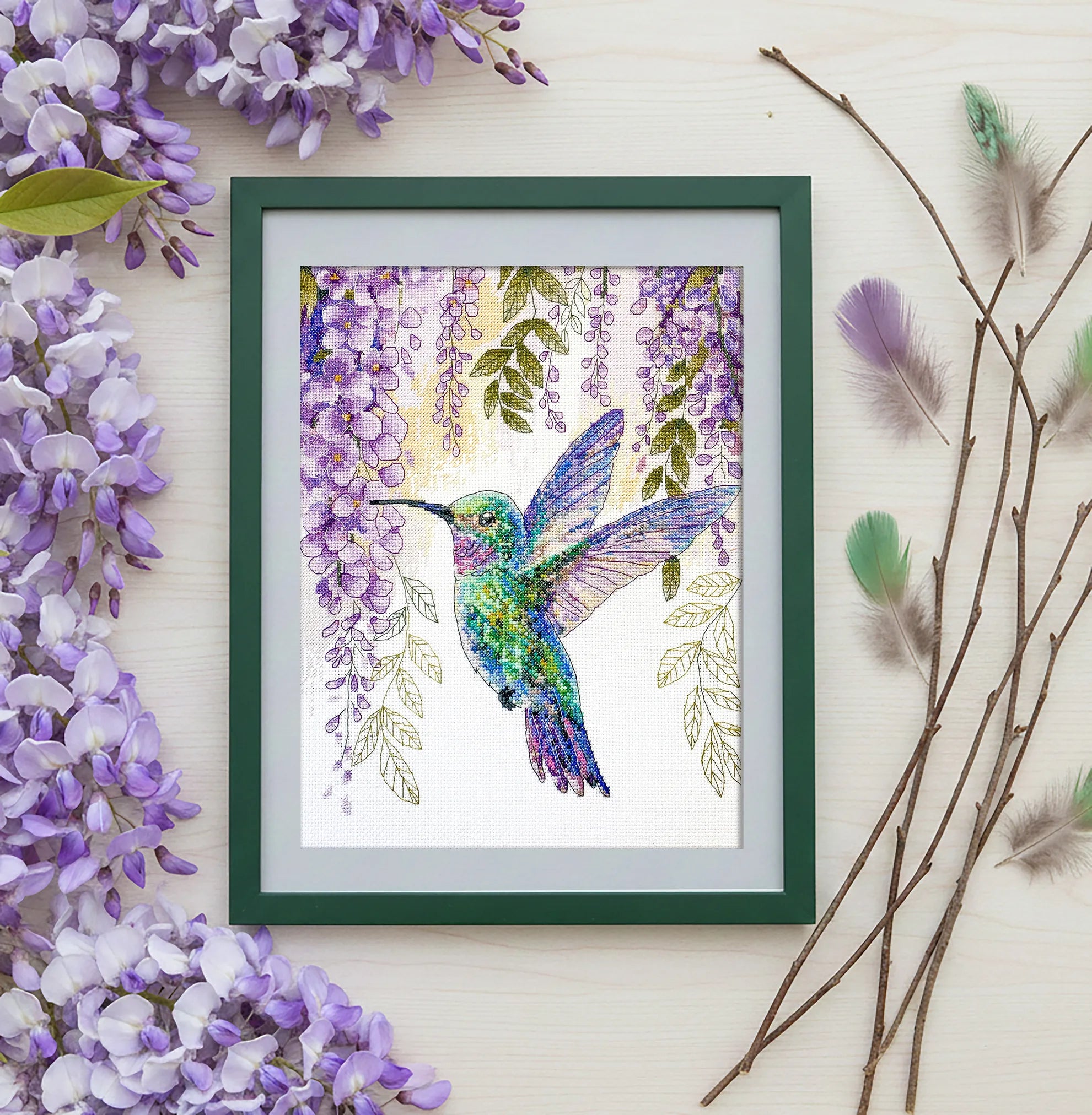 Cross Stitch Kit Cross-stitch kits The flight of the hummingbird (Animals and birds)