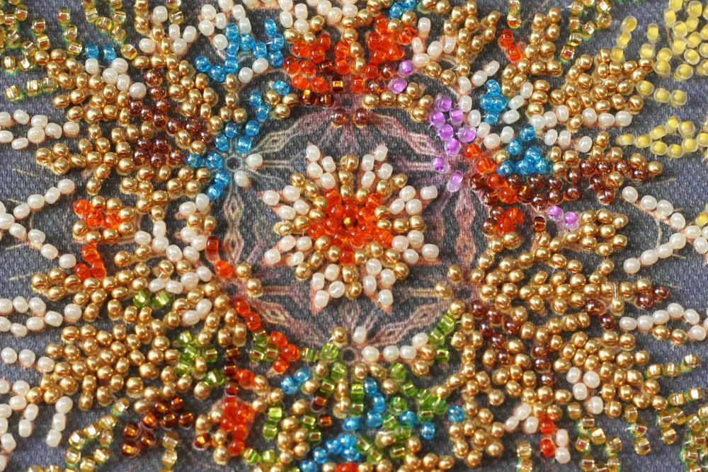 Bead Embroidery Kit Mini Bead embroidery kit Snow sparkles