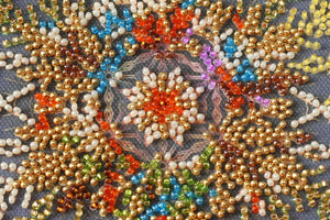 Bead Embroidery Kit Mini Bead embroidery kit Snow sparkles