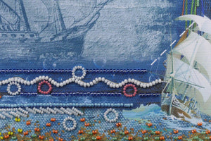 Photo Frame Bead Embroidery Kit Photo frame kit for bead embroidery Photo frame kit for bead embroidery "Treasures from the sea
