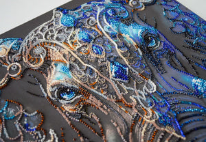 Bead Embroidery Kit Main Bead Embroidery Kit Sage gaze