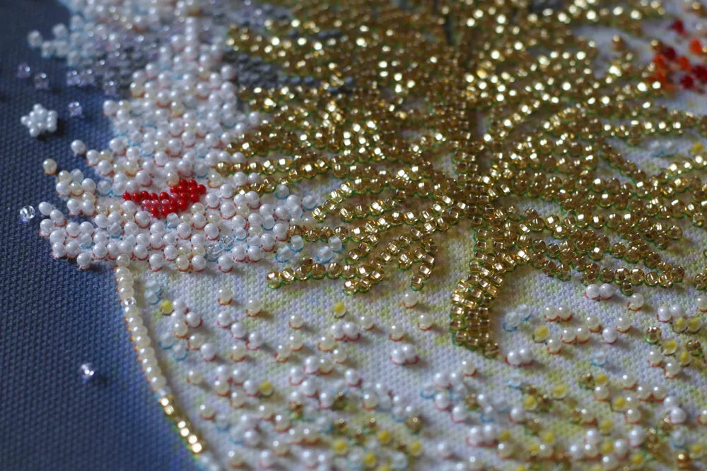 Bead Embroidery Kit Main Bead Embroidery Kit Christmas tale