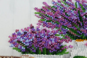 Bead Embroidery Kit Mid-sized bead embroidery kit Lavander`s aroma