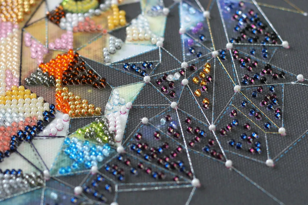 Bead Embroidery Kit Main Bead Embroidery Kit Constellation Tiger