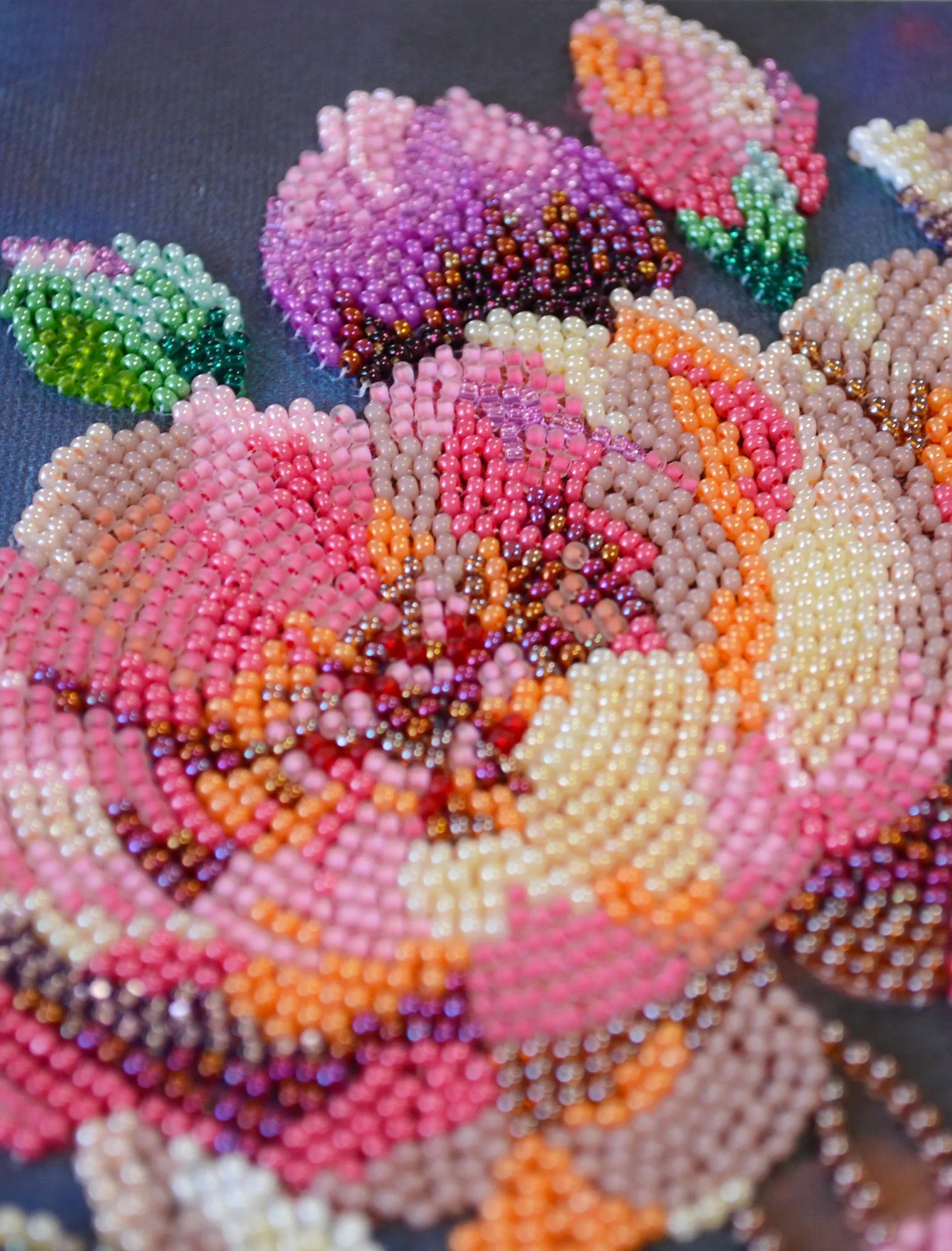 Bead Embroidery Kit Main Bead Embroidery Kit Blooming Thoughts