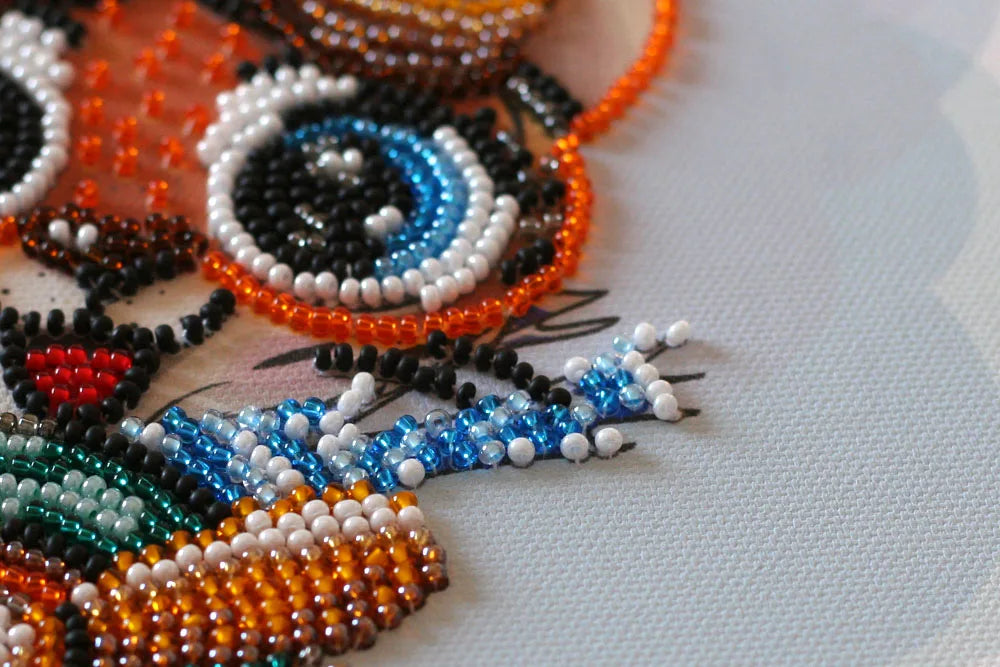 Bead Embroidery Kit Mid-sized bead embroidery kit With the wind!