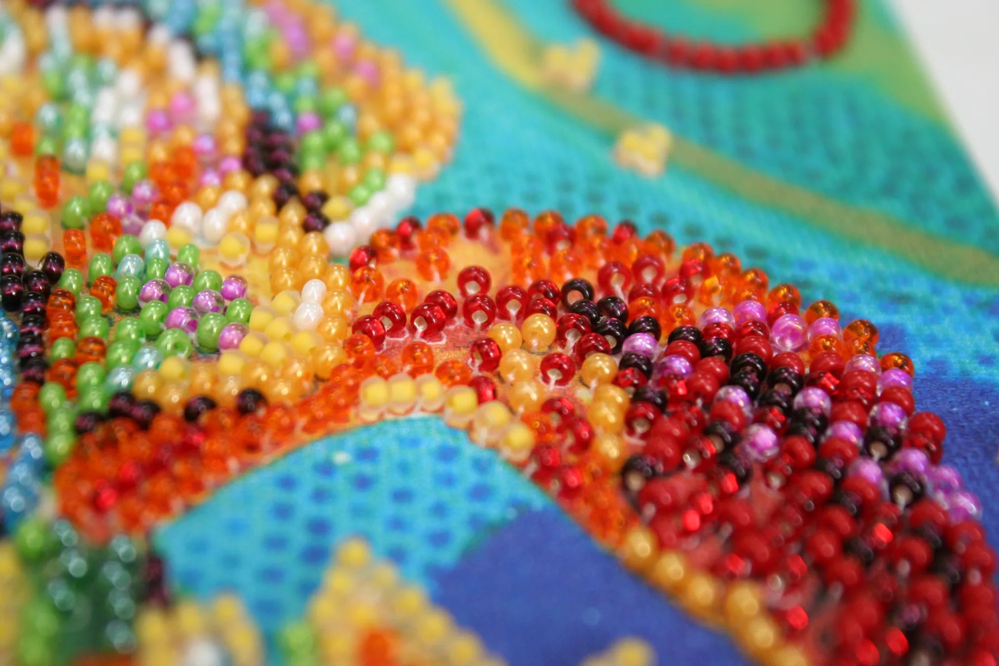 Bead Embroidery Kit Mini Bead embroidery kit Multicolored iris