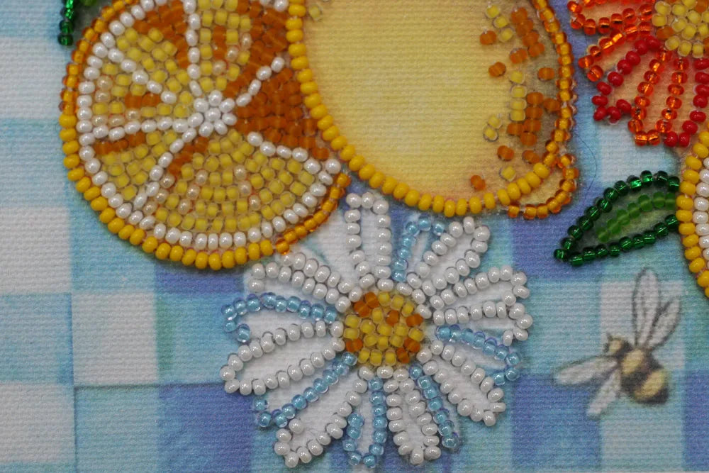 Bead Embroidery Kit Mini Bead embroidery kit The summer limons