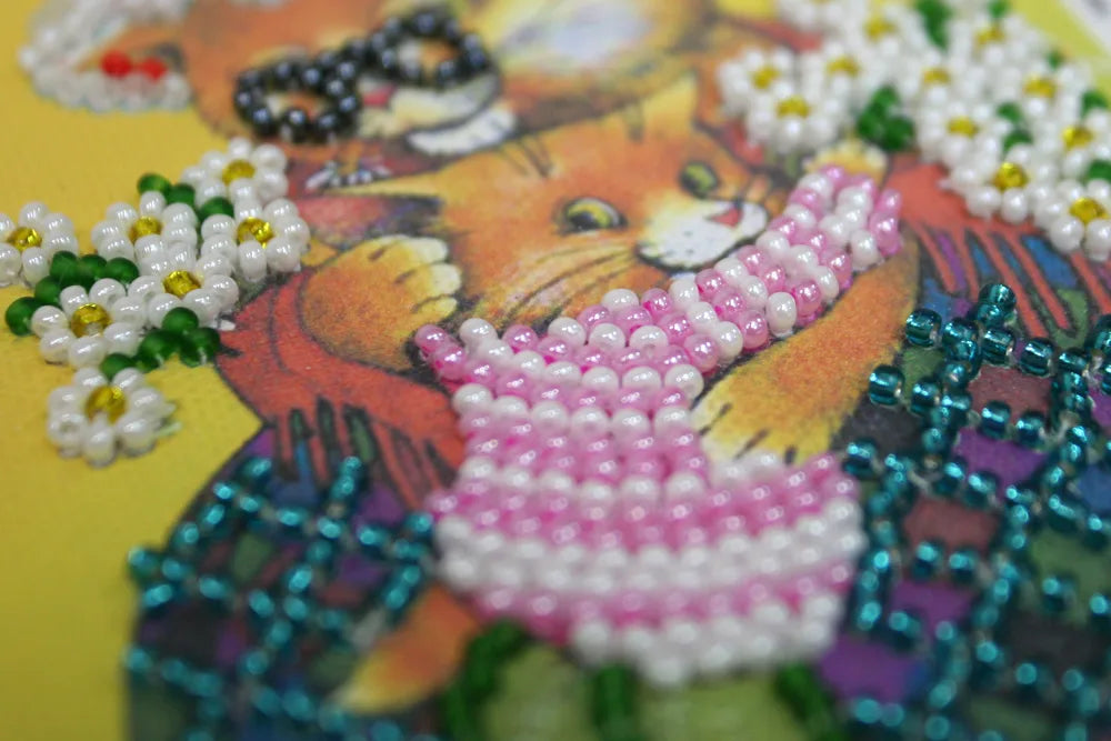 Postcards Bead Embroidery Kit Postcard Bead embroidery kit Dear Grandma – 1