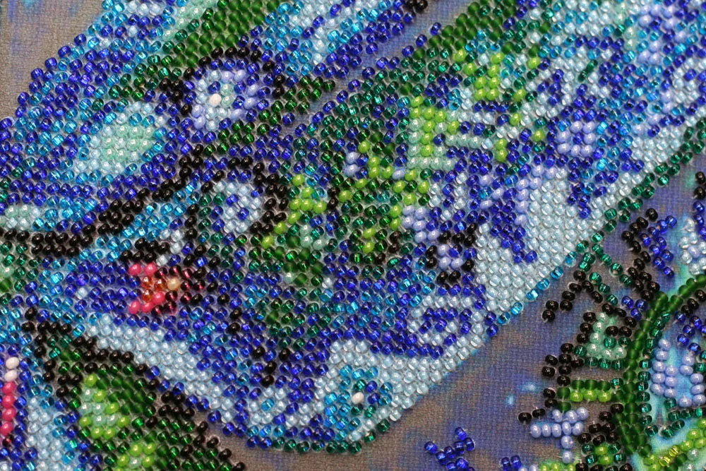 Bead Embroidery Kit Main Bead Embroidery Kit Turquoise