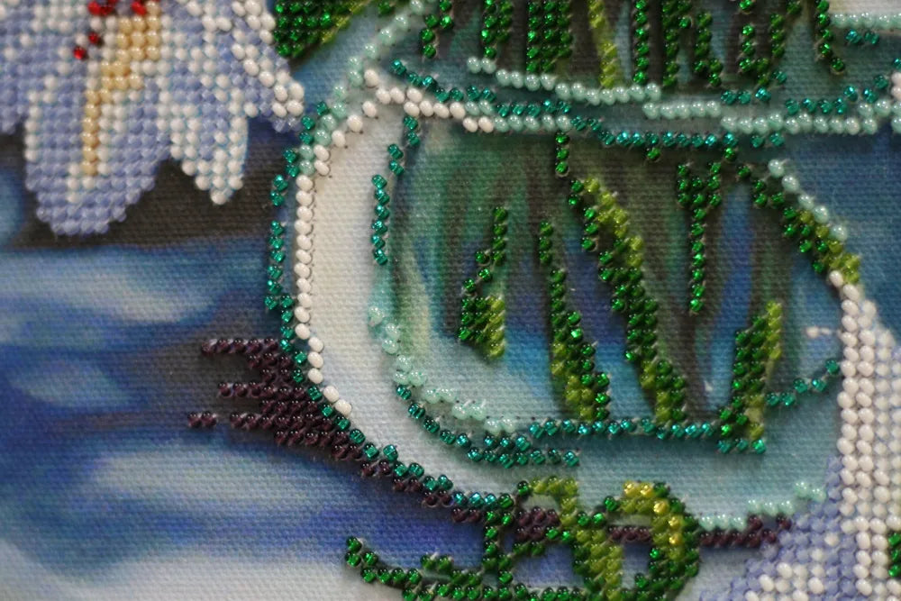 Bead Embroidery Kit Main Bead Embroidery Kit Madonna lilies