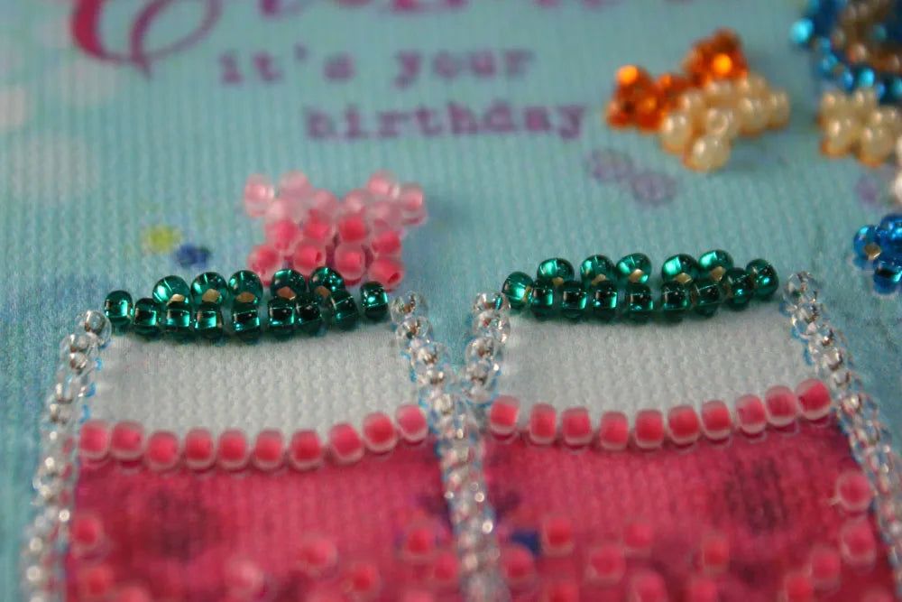 Pennant Bead Embroidery Kit Pennant-kit Bead Embroidery Lover's shot