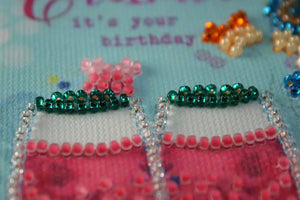 Pennant Bead Embroidery Kit Pennant-kit Bead Embroidery Lover's shot