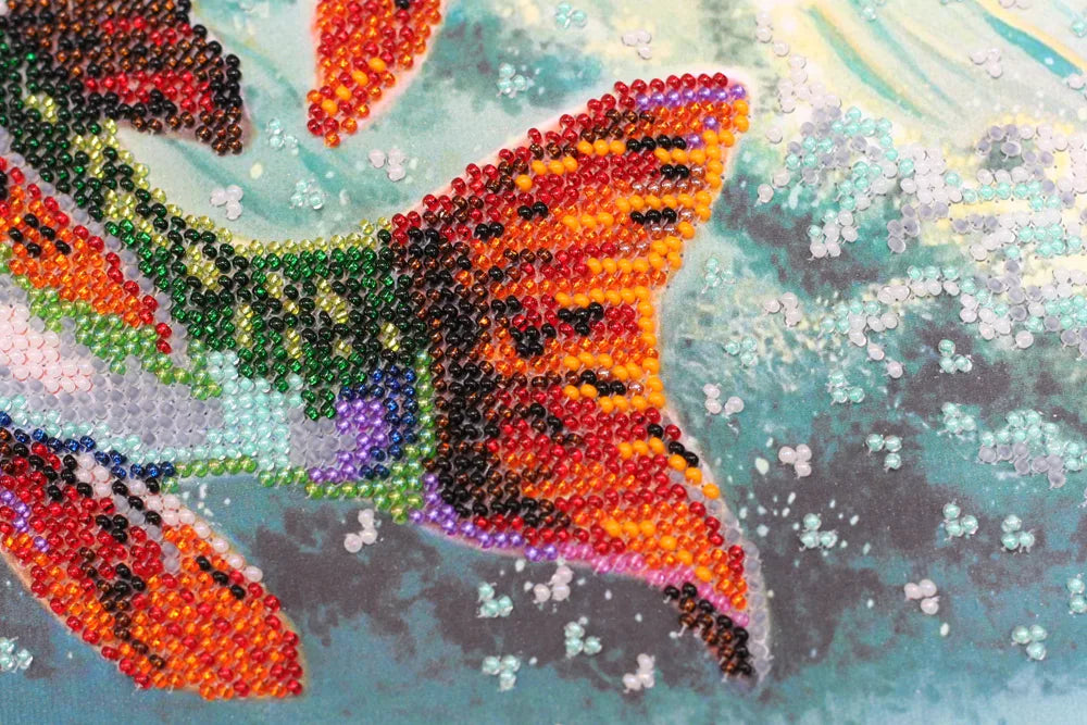 Bead Embroidery Kit Main Bead Embroidery Kit On the hook